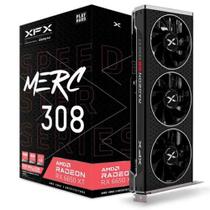 Placa de Vídeo RX 6650 XT XFX Speedster MERC308 AMD Radeon Black Gaming, 8GB GDDR6, Ray Tracing, RDNA2 - RX-665X8TBDY MERC308 BLACK