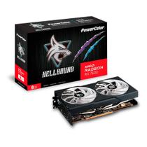 Placa de Vídeo RX 7600 Hellhound Power Color AMD Radeon, 8GB GDDR6 - RX7600 8G-L/OC