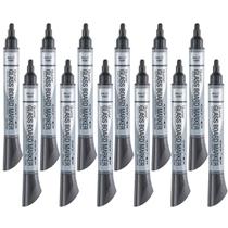 Placa de vidro Dry Erase Markers Quartet Premium Black, pacote com 12