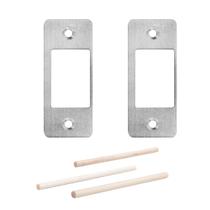 Placa Deabolt Restorer Stike Plate MOSECYOU, grande, 7 cm x 3 cm, pacote com 2 Placa Deabolt Restorer Stike Plate MOSECYOU, grande, 7 cm x 3 cm, pacote com 2