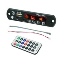 Placa Decodificadora Bluetooth 5.0 MP3 Com Módulo De Rádio FM USB TF E Controle Remoto 512V