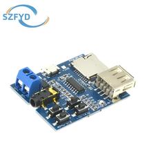Placa Decodificadora MP3 USB TF Card Com Amplificador Integrado Módulo Reprodutor De Áudio