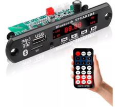 Placa Decodificadora Receiver Mp3 Fm Bluetooth Cartão Sd Placa Decodificadora Receiver Mp3 Fm Bluetooth Cartão Sd