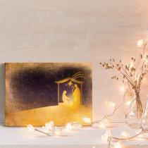 Placa Decoração de Natal Presépio Sagrada Família 20x30cm Placa Decoração de Natal Presépio Sagrada Família 20x30cm