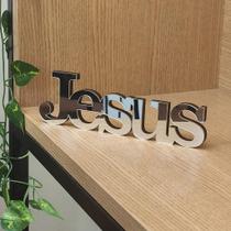 Placa decoração enfeite mesa Jesus acrílico espelhado Placa decoração enfeite mesa Jesus acrílico espelhado