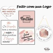 Placa Decorativa 05unid placas Fotógrafos/Estúdio