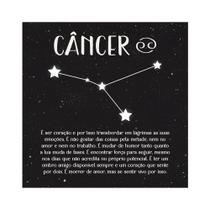 Placa Decorativa 20x20 Coleção Signos do Zodíaco Horóscopo Signo de Câncer