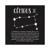 Placa Decorativa 20x20 Coleção Zodíaco Horóscopo Signo de Gêmeos - PQ003 Placa Decorativa 20x20 Coleção Zodíaco Horóscopo Signo de Gêmeos - PQ003