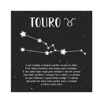 Placa Decorativa 20x20 Coleção Zodíaco Horóscopo Signo de Touro - PQ002