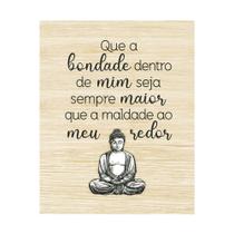 Placa Decorativa 20x25 Buda Frase Motivacional