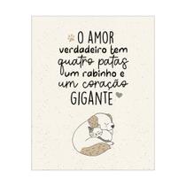 Placa Decorativa 20x25 Frase Pet Cachorro Gato - PR013 Placa Decorativa 20x25 Frase Pet Cachorro Gato - PR013