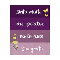 Placa Decorativa 20x25 Hooponopono Mantra Sinto Muito Me Perdoe... - PR034 Placa Decorativa 20x25 Hooponopono Mantra Sinto Muito Me Perdoe... - PR034