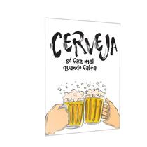 Placa Decorativa 20x30cm Cerveja