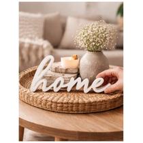 Placa Decorativa 3D Home” Minimalista Decoração Moderna para Sala e Quarto