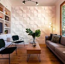 Placa Decorativa 3d Plástico Para Parede Cubos Não É Pvc