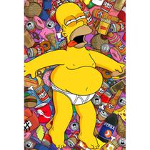 Placa Decorativa 45X30 Cm Homer Simpsons