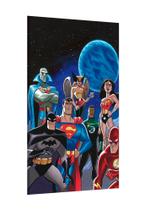 Placa decorativa - a liga da justiça justice league dc comics