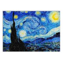 Placa Decorativa A2 A Noite Estrelada Van Gogh Poster Arte