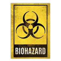 Placa Decorativa A2 Biohazard Risco Biológico