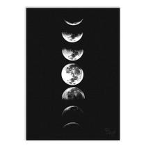 Placa Decorativa A2 Fases Da Lua Vertical - Bhardo