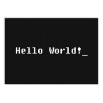 Placa Decorativa A2 Hello World Programador Programação
