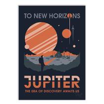 Placa Decorativa A2 Jupiter Exploração Espacial Ficcao