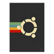 Placa Decorativa A2 Linux Ubuntu Programação Geek - Bhardo