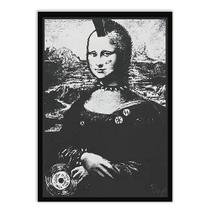 Placa Decorativa A2 Monalisa Punk Rock Arte Da Vinci Tumblr - Bhardo