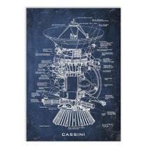 Placa Decorativa A2 Nave Cassini Espaço Astronomia Projeto