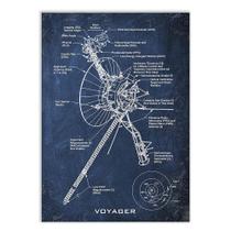 Placa Decorativa A2 Nave Voyager Espaço Astronomia Projeto