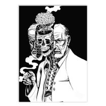 Placa Decorativa A2 Sigmund Freud Psicologia Psiquiatria