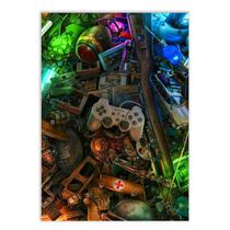 Placa Decorativa A2 Videogame Retro Gamer Jogos