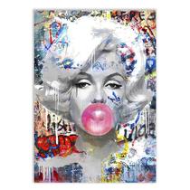 Placa Decorativa A3 Marilyn Monroe Pop Grafite