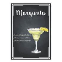 Placa Decorativa A4 Bar Bebidas Drink Margarita Decoração