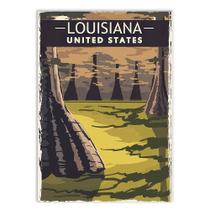 Placa Decorativa A4 Louisiana Estados Unidos Usa Viagem