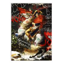 Placa Decorativa A4 Napoleão Grafite Decoração Sátira Poster