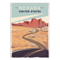 Placa Decorativa A4 Nevada Estados Unidos Usa Viagem Poster