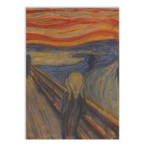 Placa Decorativa A4 Pintura O Grito 1893 Edvard Munch Poster