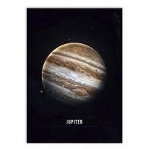 Placa Decorativa A4 Planeta Júpiter Espaço Sistema Solar - Bhardo