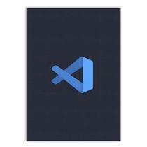 Placa Decorativa A4 Programação Visual Studio Code Decoração