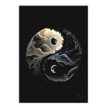 Placa Decorativa A4 Yin Yang Luz E Sombra Dualidade Taoismo