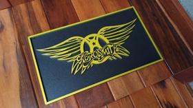 Placa Decorativa Aerosmith Em Alto Relevo, Bandas, Musica