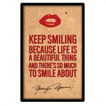 Placa Decorativa Ambiente Frases Marilyn Placa Decorativa Ambiente Frases Marilyn