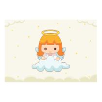 Placa Decorativa Anjinho na Nuvem 30x40cm