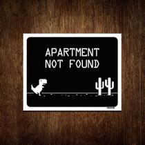 Placa Decorativa - Apartament Not Found 36X46