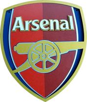 Placa Decorativa Arsenal Em Alto Relevo 44cm