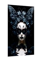 Placa decorativa - arte mulher gótica borboleta Placa decorativa - arte mulher gótica borboleta