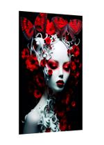Placa decorativa - arte mulher rosas e borboletas Placa decorativa - arte mulher rosas e borboletas