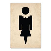 Placa Decorativa - Banheiro Feminino - 2008plmk