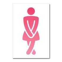 Placa Decorativa - Banheiro Feminino - 2011plmk